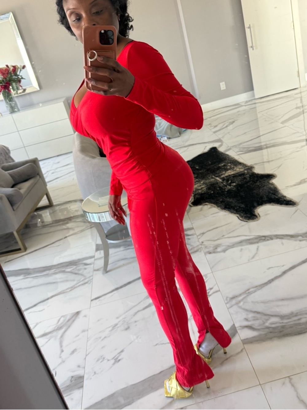 Bold Red Bodycon 2 peice SET!